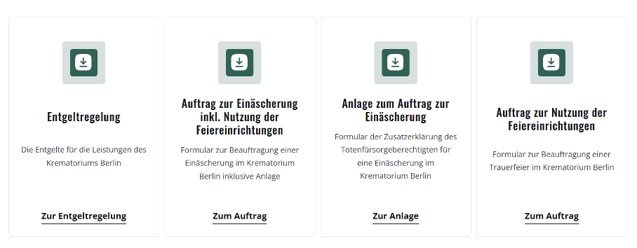 Ein Screenshot wo man sehen kann wie man zu den wichtigen Dokumenten (Downloads) kommt